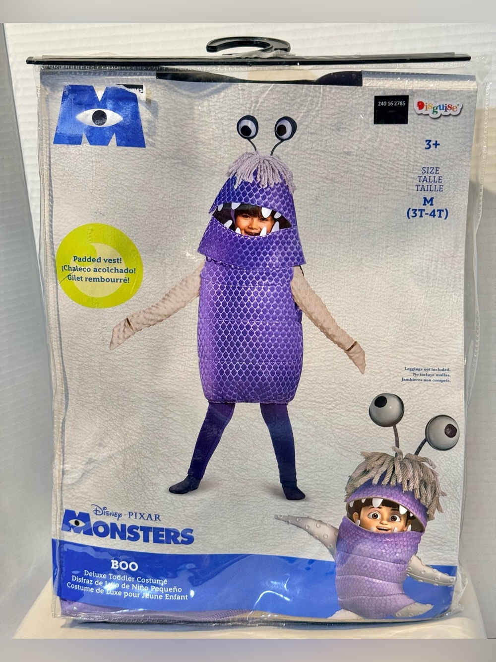Disguise Disney Pixar Monsters Toddler Deluxe Boo Costume Med (3T-4T) BNWT - Picture 6 of 9